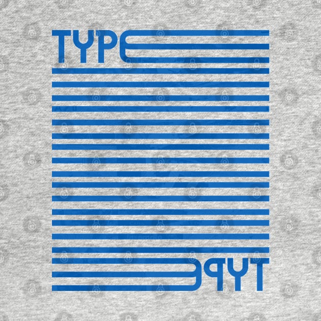 Type Stripes (Blue) by John Uttley